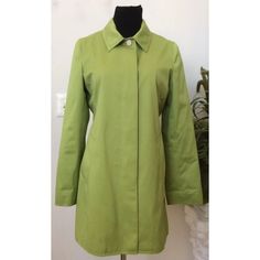 Gg). Nwot! Beautiful New Coach Women's Lime Green /Pink 100% Cotton Long Trench Coat Size S Msrp $398. Winter Trench Coat That You Can Wear To Work, Night Out, Interviews, Presentation, You Name It! Can Pair With Any Color Pants Or Skirts! Features Long Sleeve Collared Mid-Length Trench Coat With Front Hidden Button Closure. Front Slip Pockets. Sleeve End Hidden Button Closure. No Vent Openings. Pink Signature Inner Lining For Comfort. Very Nice Top! Note: All Measurements Are +/-2 Inches. Pleas Spring Modern Outerwear With Hidden Button Closure, Modern Spring Outerwear With Hidden Button Closure, Green Spring Office Outerwear, Modern Spring Outerwear For Office, Modern Solid Color Spring Outerwear, Formal Spring Outerwear With Flat Front, Green Formal Outerwear For Spring, Elegant Cotton Outerwear For Spring, Modern Spring Outerwear For Business Casual