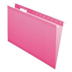 a pink file folder on a white background