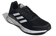 adidas Duramo SL 'Black White' GV7124 (SNKR/Cozy/Low Top/Breathable) Adidas Black Running Shoes For Workout, Black Adidas Sneakers For Workout, Adidas Sneaker, Black Gums, Adidas Performance, Giuseppe Zanotti, Karl Lagerfeld, Low Top, Adidas Sneakers