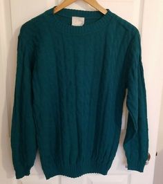 Vintage Blair Womens Pull Over Sweater Sz S Small Teal Green Evergreen Knit EUC. Has some Stretch. Actually looks like its back in style now...has a pleasant vintage look! MEASUREMENTS in photos. Smoke free pet free home. No stains and gently used. Teal Sweater Outfit, Teal Outfit Ideas, Teal Outfits, Beige Fashion, Teal Sweater, Pull Over Sweater, Green Outfit, Dark Teal, Fashion Aesthetic