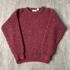 Vintage 2000s Boundary Waters Ribbed Texture Basic Essential Streetwear Y2K Aesthetic Red Knit Sweater Large Women (Fits like Small) Condition: Excellent Used Condition  = No Flaws Measurements: Please see photos above for all measurements IF YOU BUY TWO OR MORE ITEMS USE THE CODE BUNDLE @ CHECK TO SAVE 20% WE SHIP WITHIN 24 HOURS AFTER PURCHASE! Please be aware that we do not offer free returns!! The Buyer is responsible for the cost of the return label.  Follow us on TikTok & Instagram @findsn Red Winter Sweater With Ribbed Cuffs, Fitted Ribbed Red Sweater, Fitted Red Ribbed Sweater, Red Knit Tops With Ribbed Cuffs, Fitted Burgundy Crew Neck Sweater, Fitted Red Crew Neck Sweater, Fitted Red Tops With Ribbed Cuffs, Red Ribbed Knit Sweater, Boundary Waters