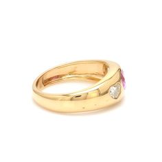 Our pink sapphire heart dome rings available in 14K & 18K yellow, white, and rose gold are the perfect for any finger. These chic rings can be worn on the first, ring, middle, pinky, or thumb and seen on the latest runways as well as with a casual outfit on the go. 14K yellow, rose, or white gold 1, 1.75 ct heart pink sapphire 2 diamonds, .6 cts Made in Los Angeles Complimentary gift wrapping provided All dome rings can be customized with your choice of gemstone, lab grown diamond, or earth mined diamond. Our special orders generally take 3 days to 5 weeks. Email us at special@audreynicole.com. Dome Rings, Bezel Set Earrings, Signature Bracelet, Chic Rings, Diamond Stacks, Bridal Diamond Jewellery, Dome Ring, Diamond Education, Linking Rings