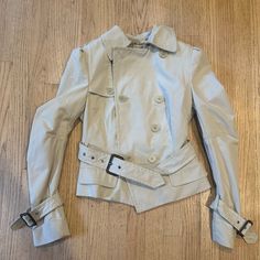 Bcbg Maxazria Jacket. This Jacket Was Never Worn And Just Sat In My Closet. Tags Were Removed. Beige Jacket. Size - S Fitted Neutral Outerwear For Spring, Designer Beige Outerwear For Spring, Beige Jacket, Jackets For Women, Jackets & Coats, Women Shopping, Color