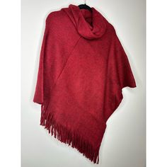 Cozy Stripe Cowl Neck, Poncho Wild Poppy One Size Fits Most Cranberry Burgundy Burnt Red New With Tags Extremely Soft Fringe Detail Bottom Feels Like You’re Wearing A Blanket Cowl Neck Poncho, Fringe Poncho, Poppy Color, Red Fringe, Burnt Red, Fringed Poncho, Red Sparkle, Poncho Sweater, Sleeveless Sweater