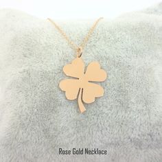 -The Elegant Four Leaf Clover style pendant is made with high-quality 14K solid gold. - We have listed many kind of elegant fine jewelry. Don't miss to visit our store. https://www.etsy.com/shop/LatikaJewelryShop - Also we have listed another 14K gold four leaf clover necklace. https://www.etsy.com/listing/1053949859/14k-real-solid-gold-cz-clover-pendant https://www.etsy.com/listing/921174216/four-leaf-clover-necklace-for-good-luck - This dainty, delicate and trendy pendant necklace has been art Rose Gold Engraved Necklace For Gifts, Elegant 14k Gold Necklace For Gift, Elegant 14k Gold Necklace, Rose Gold Necklaces With Hallmark As Gift, Elegant Rose Gold Charm Necklace Ideal For Gifting, Elegant Rose Gold Charm Necklace As Gift, Elegant Rose Gold Charm Necklace For Gift, Elegant Rose Gold Charm Necklace Gift, Hallmarked Rose Gold Necklace For Gift