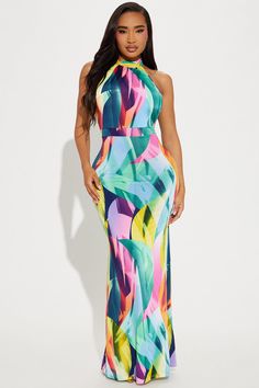 Available In Multi Color. Printed Maxi Dress Mock Neck Tie Halter Backless Stretch Disclaimer Print Placement May Vary 92% Polyester 8% Spandex Imported | Tiana Backless Maxi Dress size 3X by Fashion Nova Backless Maxi Dress, Backless Maxi Dresses, Printed Maxi, Matching Dresses, Large Size Dresses, Printed Maxi Dress, Colorful Fashion, Chic Outfits, Cute Dresses