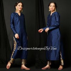 Size- Custom made as per your size so message us for the size chart. Manufacturing time- 8 days Colors available  Fabric details- Kurta- Raw silk Pants- Banarasi brocade Dupatta - Net (Included)  Shipping via Fedex.  Contact us through Etsy conversation for any questions you may have. Thank you for visiting our shop. Elegant Fitted Dabka Pant Set, Fitted Churidar For Festive Occasions, Elegant Fitted Pant Set For Festivals, Elegant Pant Set With Dabka And Straight Kurta, Formal Palazzo Set With Dabka, Elegant Unstitched Suit For Festivals, Elegant Dabka Straight Kurta Pant Set, Elegant Fitted Pant Set For Diwali, Elegant Straight Kurta Pant Set For Party