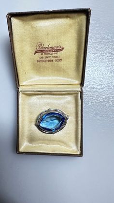 This is a Beautiful Vintage 1930's Czechoslovakia, Blue Crystal Brooch in Great Condition for its Age. Please See Photos for Additional Information. Please Don't Hesitate to Ask Any Questions You Might Have!?? Thanks For Looking and Don't Miss Out (Display Not Included) Blue Oval Brooch For Formal Occasions, Blue Victorian Brooches For Formal Occasions, Blue Victorian Brooch For Formal Occasions, Victorian Blue Brooch For Formal Occasions, Blue Hallmarked Brooches For Anniversary, Antique Blue Brooches For Anniversary, Vintage Blue Brooches For Anniversary, Art Deco Blue Brooches As Gifts, Blue Art Deco Formal Brooch