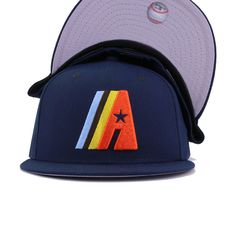 Inspired by the colors of an old Volkswagen Microbus, this fitted fits the 70s vintage vibes, as the colorway mix of earthy colors and blues mix perfectly together. Oceanside Blue backdrop contrasts perfectly against the autumnal palette of the front logo. No matter what the fit, this Astros fitted is guaranteed to go just perfectly. Hat Material: 100% PolyesterCrown: Oceanside BlueVisor: Oceanside BlueButton: Oceanside BlueUndervisor: GreyFront Logo: Orangeade/Walnut/Sky Blue/Oceanside Blue/Omb Navy Fitted Hat With Flat Brim For Baseball Season, Navy Flat Brim Fitted Hat For Baseball Season, Navy Fitted Hat For Sports Events, Navy Flat Bill Hat For Sports Events, Navy Fitted Hat With Flat Bill For Sports Events, Navy Flat Bill Fitted Hat For Sports Events, Navy Snapback Fitted Hat For Baseball Season, Navy Fitted Hat With Curved Brim For Streetwear, Navy Curved Brim Fitted Hat For Streetwear