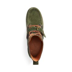 Craft a handsome casual look this season with the Polo Ralph Lauren® Ranger boot..Suede leather upper material..Lace-up construction with back pull-tab for easy entry..Rounded, moc toe..Buckled strap detail over vamp..Stitching and logo accents throughout..Soft, fabric lining..Padded, non-removable insole..Lugged rubber outsole..Imported..Product measurements were taken using size 9, width D - Medium. Please note that measurements may vary by size..Measurements: Heel Height: 1 1/4 in Weight: 1 l Polo Ralph Lauren Shoes, Ranger Boot, Ralph Lauren Shoes, Mens Shoes Boots, Pull Tab, Leather And Lace, Shoes Boots, Suede Leather, Soft Fabric