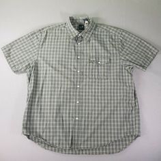 Gap Casual Shirt Mens Extra Large XL Short Sleeve Button-Up Plaid Blue White You're getting a great Men's Button-Up Shirt, with no major flaws or stains, in great condition. We carefully inspect all items and seal after photographing, so we cannot check additional measurements or details for you, but we do have a free 30 day return policy.  Please note, all measurements are approximate and shown in the photos. Previous washings may alter the sizing. Please compare our measurement photos to your Gap Short Sleeve Tops With Button Closure, Gap Short Sleeve Buttoned Tops, Gap Short Sleeve Shirt With Button Closure, Dad Outfits, Collar Shirt Men, T Dress, Book Clothes, Mens Flannel, Mens Button Up