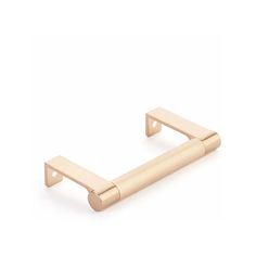 an image of a wooden handle on a white background with the handles in gold tone