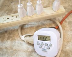 an electronic thermometer sitting on top of a counter