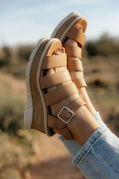 Sorel Joanie III Ankle Strap Sandals-Honest Beige Ankle Strap Sandals, Metal Buckles, Motion Design, Retro Inspired, Strap Sandals, Full Grain Leather, Boutique Clothing, Ankle Strap, Clogs