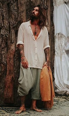 Hippie Style Men, Boho Clothing Men, Swag Fits, Hippie Men, Spiritual Style