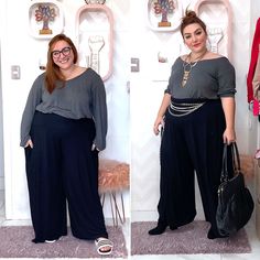 Transformando looks plus size confortáveis em looks estilosos pra sair - JUROMANO.COM Boho Mid Size Outfits, Plus Size Body Shapes, Plus Size Winter Outfits, Plus Size Looks, Plus Size Summer Outfits, Look Plus Size, Curvy Fashionista, Plus Size Winter, Elegante Casual