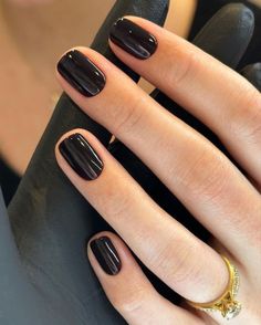 Black Color Nails, Short Black Nails, The Best Nail Designs, Latest Nail Art Designs, Best Nail Designs, Color Nails, Nails Desing, Minimalist Nails