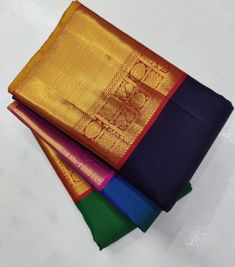 1.this is beautiful pure kanjivaram silk sari with 2 gram gold zari weaving with running blouse piece 2. this sari is 5.5 mt length  3.this is a very elegant looking sari for all occasions like weddings and other formal events. 4.fall n pico is complimentary  5.blouse can be made as per the requirements of the clients with proper measurements.stitching charges will be extra  6. plz check the availability of the sari before placing the order Unstitched Banarasi Silk Blouse For Rituals, Semi-stitched Saree With Unstitched Blouse For Rituals, Festive Saree With Unstitched Blouse For Rituals, Saree With Unstitched Blouse For Rituals, Festival Saree With Unstitched Blouse For Rituals, Traditional Unstitched Blouse Piece For Rituals, Multicolor Saree With Zari Weaving For Rituals, Multicolor Banarasi Silk Saree For Rituals, Multicolor Saree With Zari Work For Rituals