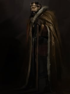 ArtStation - King Dnd King Character Concept, Fantasy King Art, Dnd King, Peasant Character Design, King Fantasy Art, Cloak Reference, King Concept Art, King Character Design, King Reference