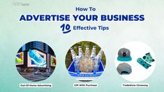 an advertisement for advertising products with the words how to advertise your business