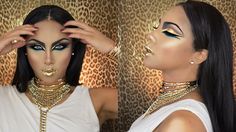 Goddess Halloween Makeup, Egyptian Goddess Makeup, Cleopatra Halloween Makeup, Greek Goddess Makeup, Diy Makeup Looks, Egyptian Fancy Dress, Egypt Makeup