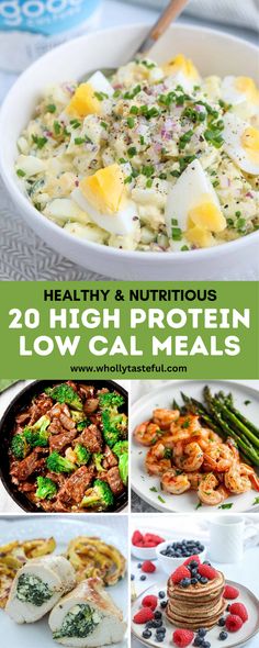 healthy and nutritious 20 high protein low cal meals