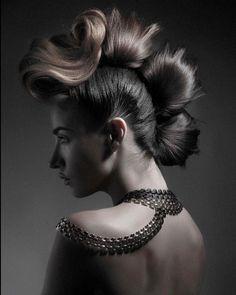 Architectural Hairstyles, Unconventional Hairstyles, Avant Garde Hairstyles, Fashion Show Hair, Hair Competition, Catwalk Hair, Long Hair Designs, Competition Hair