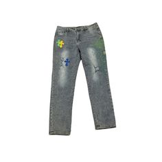 Super Cute!!! Chrome Hearts Jeans, Chrome Hearts, Jeans Color, Blue Green, Color Blue, Super Cute, Women Jeans, Green, Blue