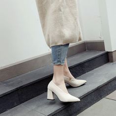 Heel Height: 7.5cmPlatform Height: 1 cmStyle: Fashion,KoreanOccasion: Casual,Party/Club,Office/Career,DressSeason: Spring,Summer,Fall/Autumn,WinterPackage Contents: 1 x Shoes (Pair)Size Guide:34 = foot length 21.5-22cm (Foot width=8-8.5cm)35 = foot length 22-22.5cm (Foot width=8.5cm)36 = foot length 22.5-23cm (Foot width=8.5-9cm)37 = foot length 23-23.5cm (Foot width=9cm)38 = foot length 23.5-24cm (Foot width=9-9.5cm)39 = foot length 24-24.5cm (Foot width=9.5-10cm)40 = foot length 24.5-25cm (Foo Chunky Pumps, Wedge Wedding Shoes, Club Office, Wedding Shoes Flats, Chunky Heel Pumps, Black Pumps Heels, Ankle Strap Wedges, Career Dress, Shoes Heels Pumps