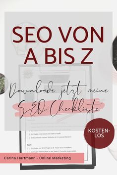 an image of a website with the words seo von absz on it