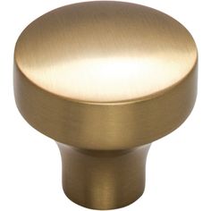 an image of a brass knob on a white background with clipping for the top