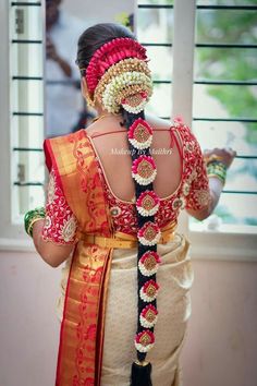 Muhurtha Hairstyle, Puvula Jada, Bridal Hairstyles Indian Weddings Traditional, Hairstyle For Bride Indian, South Indian Bride Hairstyle Muhurtham, Bridal Hairstyles Indian Weddings, Muhurtham Hairstyle, Bridal Jada, Bridal Hairstyles Indian