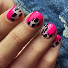 Holloween Nails, Cow Nails, Manicure Gel, Animal Nails, Crazy Nails, Best Girl, Nails Desing