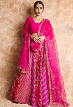 Pink Sharara, Cloth Designs, Blue Blouse Designs, Sabyasachi Sarees, Indian Bridesmaid Dresses, Rani Pink, Happy Dresses, Kids Lehenga, Pakistani Dresses Casual