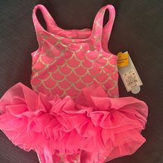 Cat & Jack Girls Swimsuit In 3t, Nwt Fitted Fun Bodysuit For Playwear, Fun Fitted Bodysuit For Playwear, Fitted Sleeveless Onesie For Playtime, Cute Pink Stretch Bodysuit, Stretch Bodysuit For Playwear, Playful Pink Stretch Bodysuit, Playful Fitted Bodysuit For Playwear, Cute Pink Stretch Onesie, Pink Fitted Onesie For The Beach