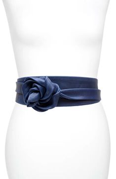 A supple leather belt handcrafted by artisans in Argentina offers a multitude of styling options and adjusts for the perfect fit. 3 1/2" belt width Leather Spot clean Imported Leather Belt Crafts, Leather Wrap Belt, Boho Belt, Flower Belt, Beautiful Belts, Wrap Belt, Classic Leather, Leather Wraps, Fabric Flowers