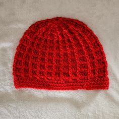 Handcrafted Red Beanie Hat. Soft And Stretchy. Great For Winter. Measurements In Pics. New, Never Worn. Red Beanie Hat, One Size Fits Most, Red Crochet Beanie, One Size Fits Most, Red Crochet Beanie One Size Fits Most, Red Crochet Beanie, One Size, Red Crochet Beanie One Size, Red Crochet Hat, One Size Fits Most, Red Beanie Hat One Size Fits Most, Handmade Red Beanie One Size, Red One Size Beanie Hat