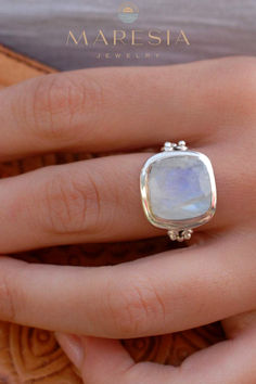 Over 10.000 5 ⭐️ reviews!!!! Find out why our customers are loving our jewelry. Quality, unique designs and affordable prices are our secret!✨ Free shipping over $40+ US order 30 days return Moonstone Ring Sterling Silver, Square Stone, Garnet Earrings, June Birthstone, June Birth Stone, Ring Sterling Silver, Sterling Ring, Boho Hippie