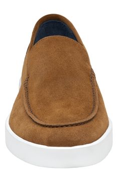 Burnished Italian leather refines a casual slip-on sneaker outfitted with a molded footbed for lasting comfort. Removable, cushioned insole with arch support Water-resistant Leather upper and lining/rubber sole Made in Italy Casual Brown Suede Slip-ons, Brown Leather Sole Slip-on Sneakers, Brown Textured Sole Slip-on Sneakers, Casual Suede Moccasins With Ortholite Insole, Brown Slip-on Sneakers With Leather Sole, Brown Sporty Slip-ons With Rubber Sole, Casual Brown Moc Toe Slip-ons, Brown Slip-on Moc Toe Sneakers, Brown Slip-on Sneakers With Moc Toe