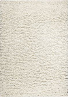 a white area rug with wavy lines on the top and bottom, in varying sizes