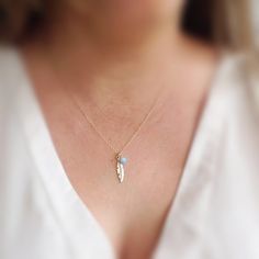 Opal necklace, feather necklace, gold necklace ,opal feather necklace, feather, everyday necklace, v Feather Necklace Gift, Necklace Feather, Gold Feather Necklace, Necklace Opal, Feather Necklace, Feather Pendant, Everyday Necklace, Valentines Necklace, Feather Necklaces