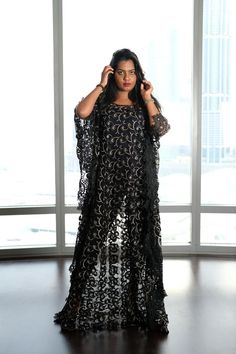 Black maxi dress Sheer Dress For Eid Festivities, Sheer Festive Dress For Eid, Sheer Dress For Festive Eid Occasion, Festive Sheer Dresses For Eid, Eid Evening Floor-length Maxi Dress, Evening Dresses With Sheer Dupatta For Eid, Luxury Festive Maxi Dress, Chic Floor-length Abaya, Glamorous Gold Dress For Eid