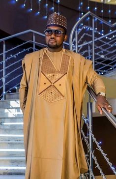 Gold and Brown Agbada Babariga 3 Pieces Men Groom Suit African Clothing for Men | eBay Agbada Design, Dashiki For Men, Matching Pants Set, Costume Africain, African Suit, Nigerian Men Fashion, African Attire For Men, African Dresses Men, African Clothing For Men