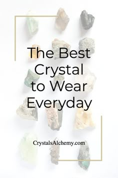 Stones And Crystals Meanings Charts, Crystals To Wear Daily, Crystals Not To Put Together, Crystals For Self Confidence, Best Crystals To Wear Daily, Crystals To Carry Daily, Crystal Necklace Meaning, Best Crystals To Wear