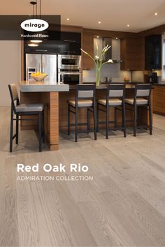 an image of a kitchen setting with wood flooring