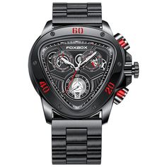 Description:   Movement: Digital Quartz Band Length: 24 cm Dial Diameter: 46 mm Band Width: 24 mm Case Thickness: 15 mm   Package Included: - 1 x Watch Stainless Steel Watches With Analog Display And Rectangular Dial, Chronograph Watch With Rectangular Dial, Stainless Steel Watch Accessories With Rectangular Analog Display, Black Digital Watch With Subdials And Rectangular Dial, Stainless Steel Chronograph Watch With Rectangular Dial, Black Automatic Rectangular Watch, Black Rectangular Automatic Watch, Black Quartz Watches With Rectangular Dial, Rectangular Stainless Steel Watches With Subdials