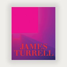 the cover of james turrell's new book, in pink and purple