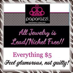 an advertisement for papazzi jewelry with zebra print and pink lettering on the bottom right corner