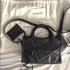 Balenciaga City Bag Mini, Balenciaga Mini City Bag, Balenciaga Mini City, Luxury Purses, Stockholm Fashion, Balenciaga Bag, Cute Comfy Outfits, Pretty Bags, City Bag