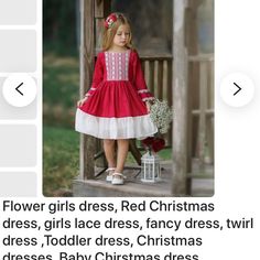 New With Tags. Never Worn. Was Going To Use This For An Occasion And Bought A Different Dress Instead. Handmade Dress From Private Retailer And I Can Not Return. Please Read Measurement Chart In Pics. Size Is 12-18 Months, But It Fit My 2t Toddler. Perfect For Holidays Or Any Other Occasion. Cute Red Holiday Dress, White Christmas Princess Dress For Festive Occasion, Cute Red Long Sleeve Holiday Dress, Kids Formal Dresses, Red Victorian Dress Kids, Red Childs Dress, Toddler Printed Christmas Dress Dance, Baby Girl Red Dress Christmas, Toddler Red Floral Dress